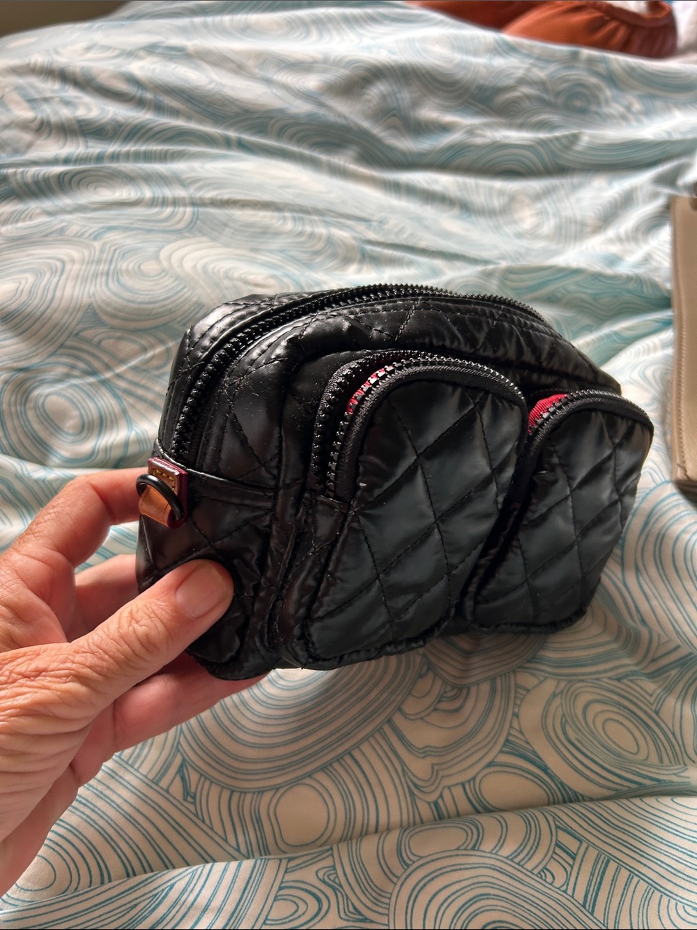 MZ Wallace black lacquer Cosmetic Bag. Excellent - Picture 2 of 11